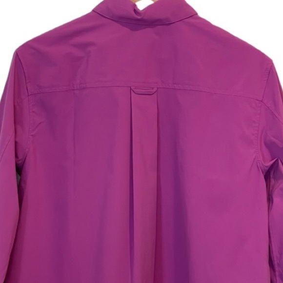Athleta Oversized Poplin Button Down Blouse, Long Sleeve, Jazzy Purple, Size XS - Picture 15 of 15